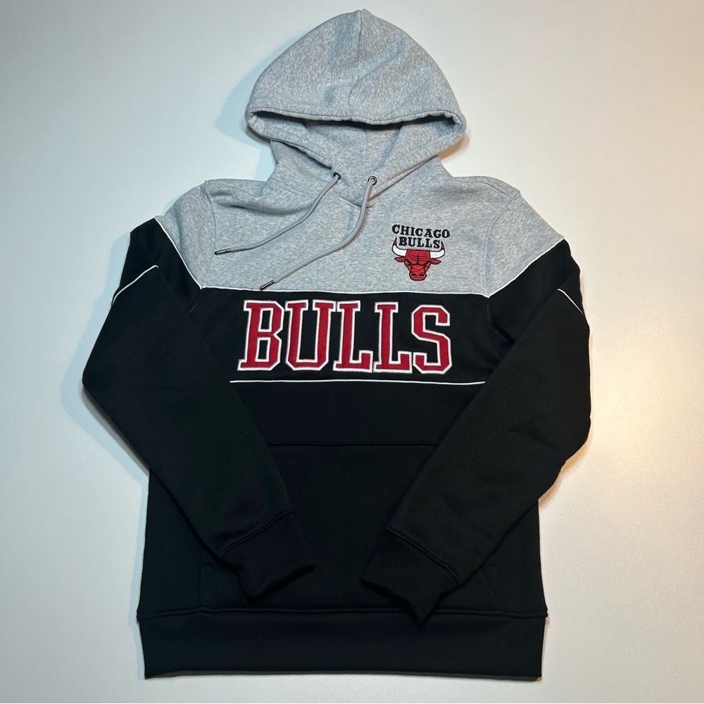 Chicago Bulls NBA Pullover Hoodie Black Gray